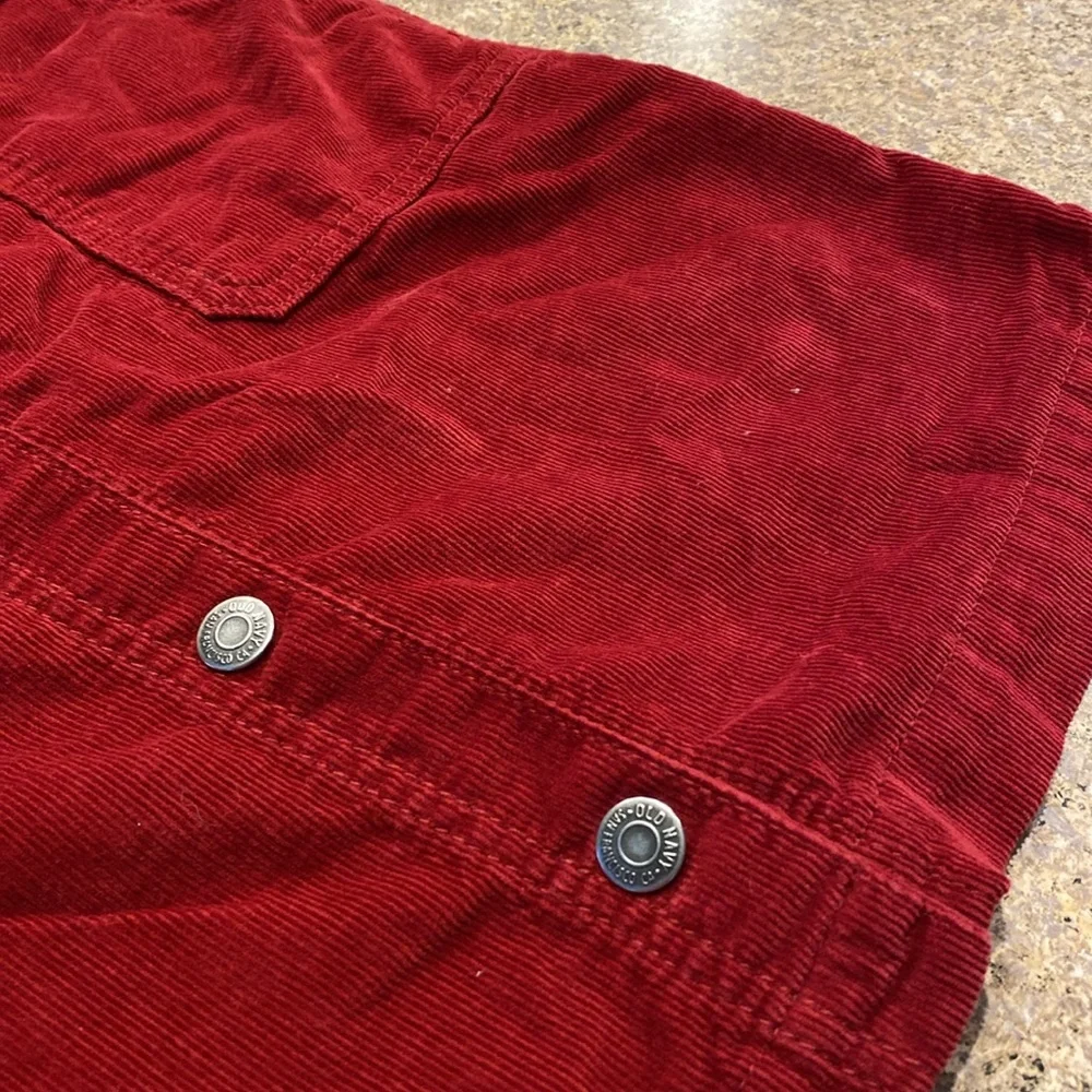Old Navy Girls Corduroy Red Dress XL 12 Holidays MUSTY SMELL